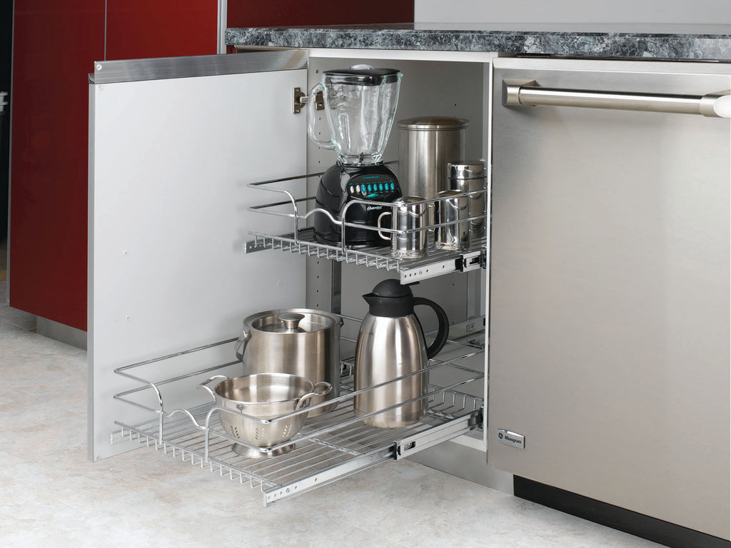 Organizador 2 bandejas extraíbles Rev-A-Shelf 5WB2 de 9", 12", 15", 18" ó 21"