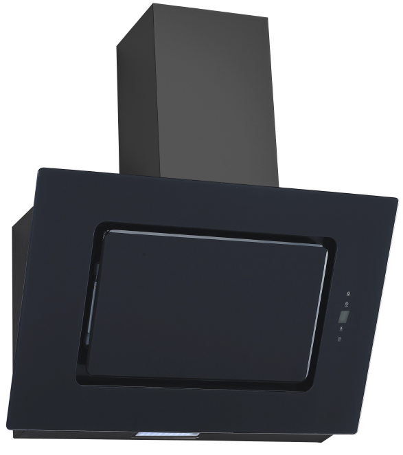 Campana MA Collection Pared 36" Vertical en cristal negro - MAP-BVE-36