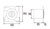 Extractor de Baño Cata B-10 PLUS