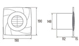 Extractor de Baño Cata B-15 PLUS