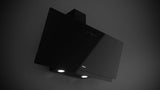 Campana Teka de Pared Diagonal 30" Cristal Negro