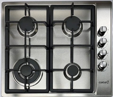 Tope de gas Cata en Stainless Steel 24" Hierro Fundido