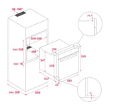 Horno de Gas Teka 24" HSB 7506-G-SS AIR FRY