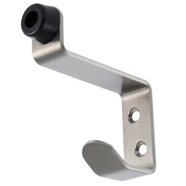 Door Bumper de Piso Stainless Steel + Hook